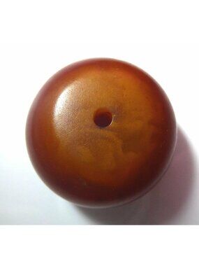 Antique African Copal Amber Trade Bead 22.6g Large Phenolic Resin Faturan 35mm